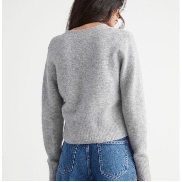 Atelier Paris & Other Stories Gray Alpaca Blend Cardigan Bee Cardigan Size XS - Picture 2 of 10